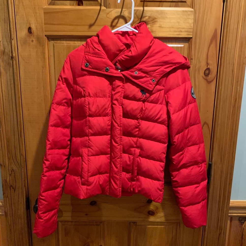 Red Abercrombie and Fitch Winter Coat